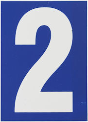 Thirard Πινακίδα με Αριθμό 2 σε Μπλε Χρώμα 9cm 00967182 Thirard Πινακίδα με Αριθμό 2 σε Μπλε Χρώμα 9cm 00967182