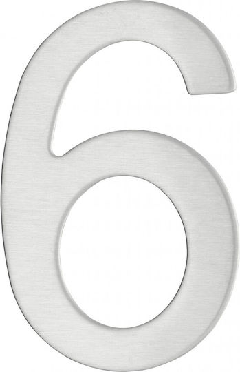 Thirard Sign with Number in Silver Color Inox 7.6cm 00067566