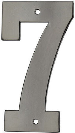 Thirard Πινακίδα με Αριθμό 7 σε Μαύρο Χρώμα 8cm 00967167
