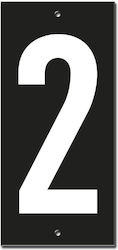 Thirard Πινακίδα με Αριθμό 2 σε Λευκό Χρώμα 12cm 00967172 Thirard Πινακίδα με Αριθμό 2 σε Λευκό Χρώμα 12cm 00967172