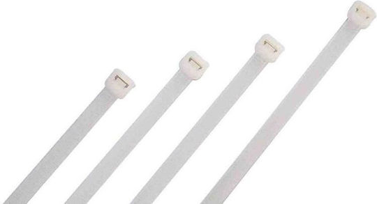 KAL Electronics Δεματικό Καλωδίων Πλαστικό 100mmx3mm σε Λευκό χρώμα (1τμχ) (SZS-3X100/WHITE)