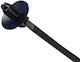 Topelcom Kunststoff Kabelbinder 169mmx5mm in Schwarz Farbe (100 Stück) 02.012.0169