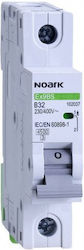 Noark 1-Pole Automatic Circuit Breaker 40A 100192