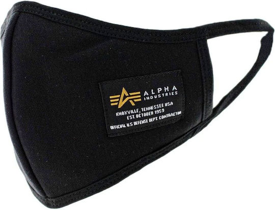 Alpha Industries Cloth Face Mask Black 128943-03 1pcs