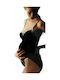 Marilyn Mama Black Maternity Tights
