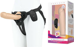 Pegasus Gurtzeug mit Dildo und Vibration in Hautfarbe Pegasus Gurtzeug mit Dildo und Vibration in Hautfarbe