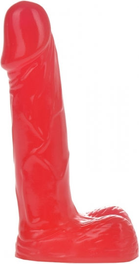Mokko Toys Ρεαλιστικό Dildo με Όρχεις Κόκκινο 11cm