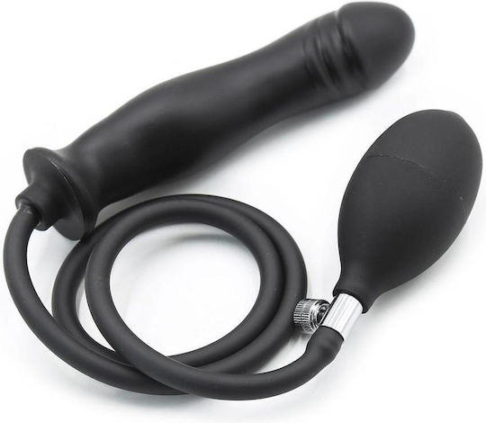 Kiotos Ρεαλιστικό Dildo Φουσκωτό Μαύρο 14cm