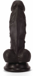 X-Men Dildo Dildo realist cu Testicule și Ventuză Negru 41cm