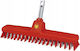Wolf Garten Plastic Broom Handle Cleaning Brush Red