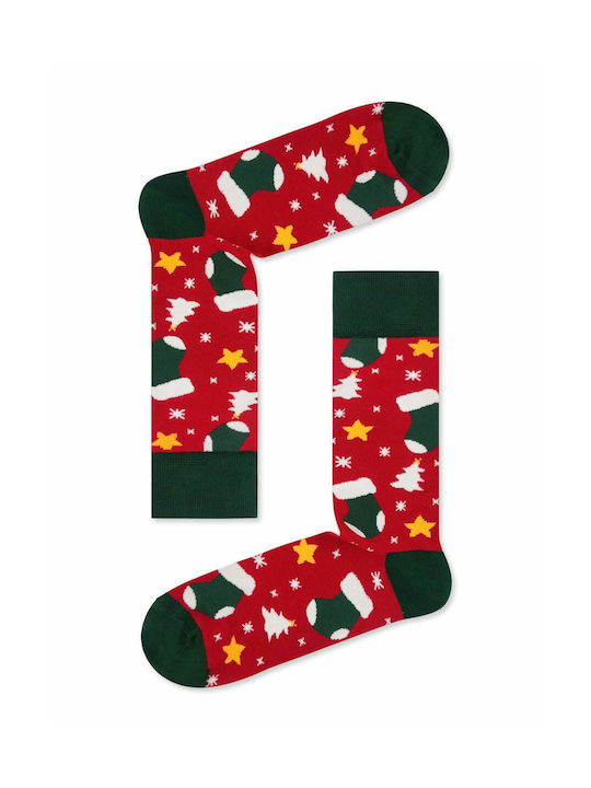 Axidwear Χριστουγεννιάτικες Κάλτσες Κόκκινες