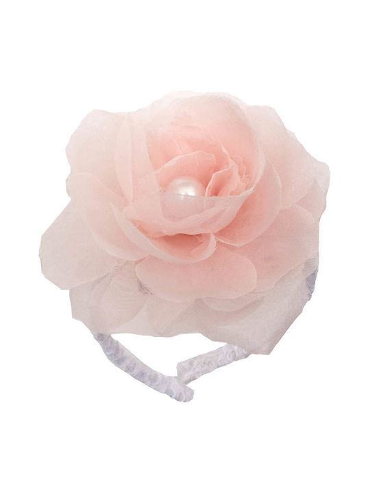 Nst Nastasia Pink Baptism Hair Accessory made of Tulle