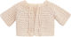 Nst Nastasia Princess Elvira Castile Beige Strickjacke für Taufkleidung für Mädchen