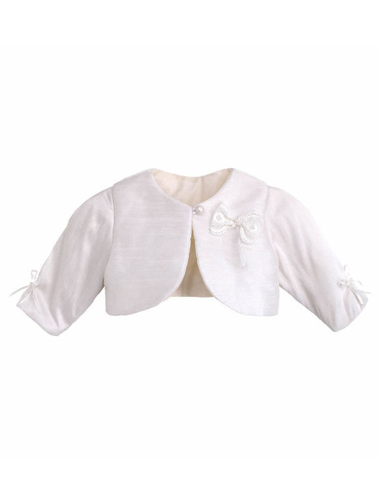 Nst Nastasia Princess Marie Armande Weißes Strickjacke für Taufe aus Spitze