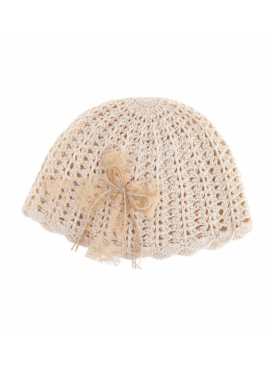 Nst Nastasia Beige Baptism Hair Accessory Knitted