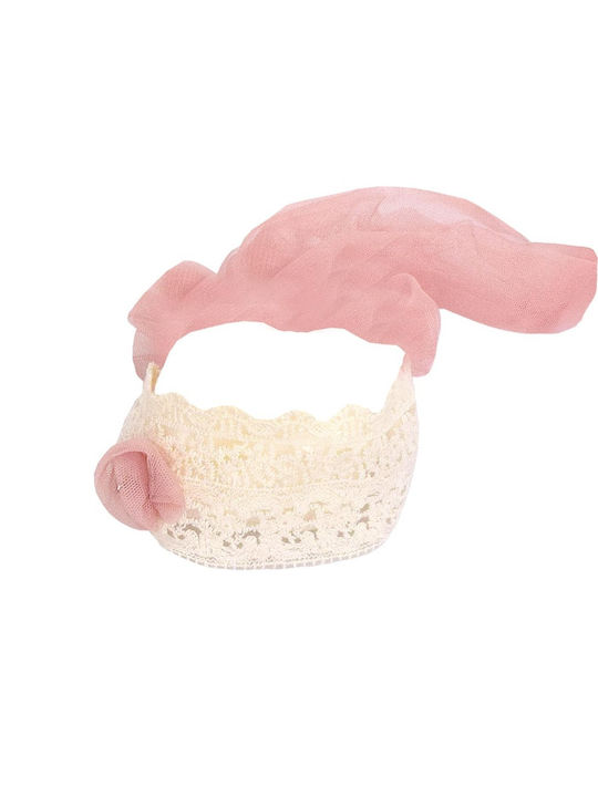 Nst Nastasia Pink Baptism Hair Accessory Knitted
