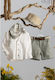 Vinte li Дрехи за кръщене за момче Костюм Бял 5 броя