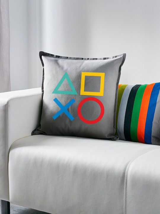 Koupakoupa Kids Square Throw Pillow 50x50cm Gray