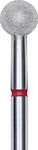 Staleks Nail Drill Diamond Cutter Bit with Ball Head Red