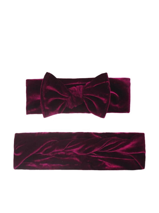 Elecool Σετ Βρεφικές Κορδέλες Wine Red Σετ Μαμά- Κόρη 2τμχ