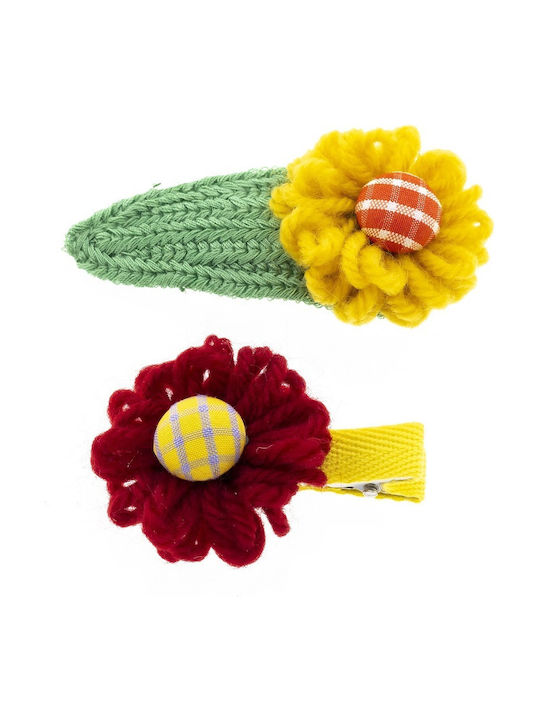 Matilda Set Kids Hair Clips with Flower Hair Clips 2 Pieces Matilda Set Kids Hair Clips with Flower Hair Clips 2 Pieces