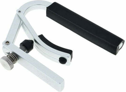 Shubb Metallic Clamp Capo for Classic Guitar Silver