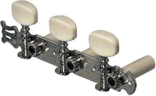 Fire & Stone 3+3 Tuning Pegs for Classic Guitar Chrome