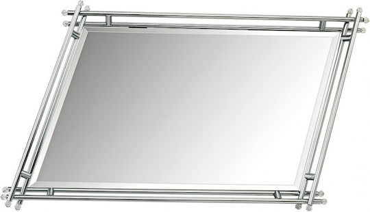 Novaker Δίσκος Γάμου Μεταλλικό / Inox με Καθρέπτη Ασημί
