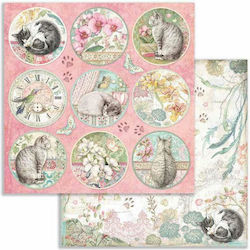 Stamperia Φύλλο Scrapbooking Διπλής Όψης Μονό 1τμχ