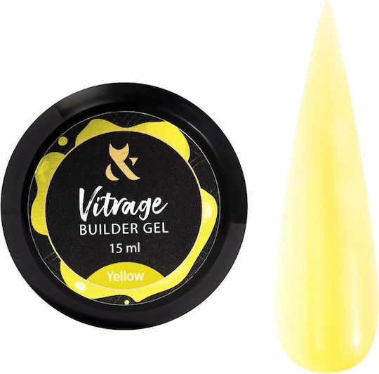 F.O.X Constructor Gel Gel pentru Unghii Galben 15ml