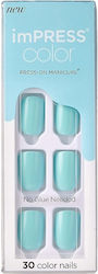 Kiss imPRESS Colored False Nail Tip Light Blue 30pcs