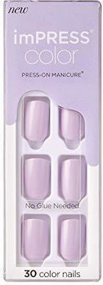 Kiss imPRESS Colored False Nail Tip Purple 30pcs