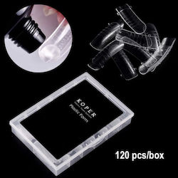 Koper Nail Tips Transparent 120pcs