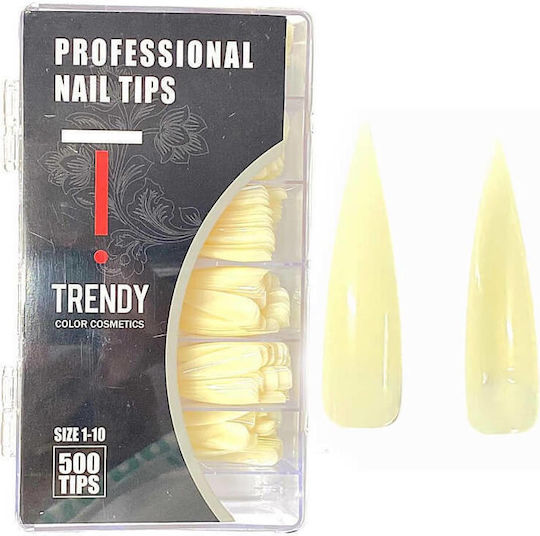Trendy Color Cosmetics Nagelspitzen in Beige Farbe 500Stück 67036