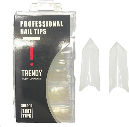 Trendy Color Cosmetics Tips Νυχιών Διάφανα 100τμχ 67035