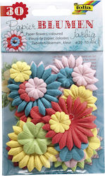 Folia Paper Decorative Flower for DIY Crafts 30pcs