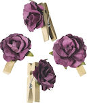 Knorr Prandell Paper Decorative Flower for DIY Crafts Purple 6pcs