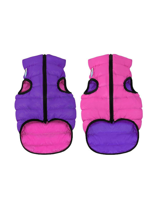WauDog Hundemantel Wasserdicht Rosa Klein / Mittel mit Rückenlänge 45 cm.