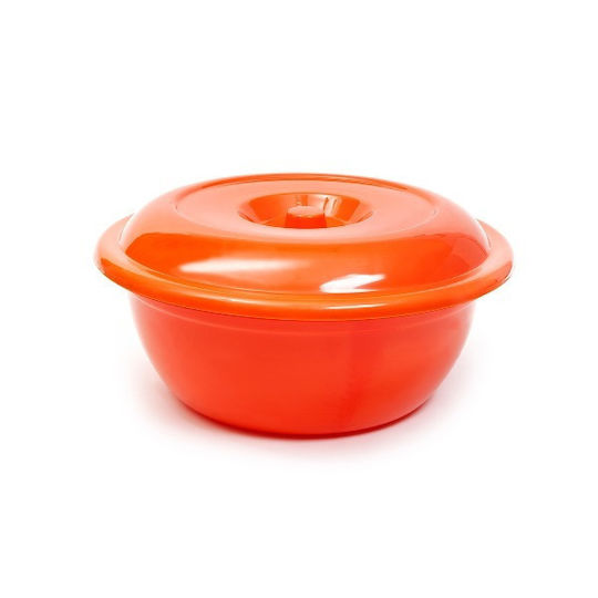 Schüssel Rund mit Deckel Kapazität 18Es Orange