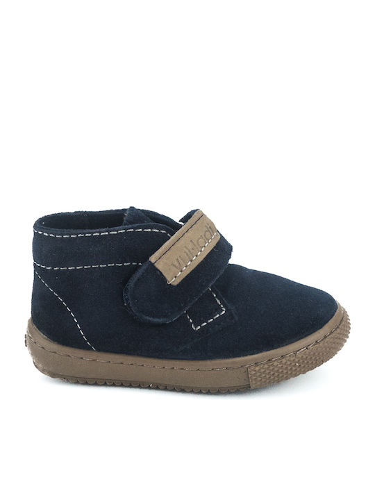 Vulladi Kids Boots with Hoop & Loop Closure Navy Blue