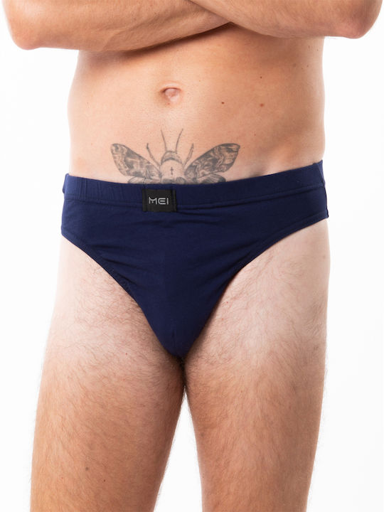 MEI Herren Slips Blau 1Packung