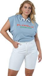 No Thinkin Women's Bermuda White