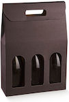 Bottle Case Brown 27x9x38.5cm.