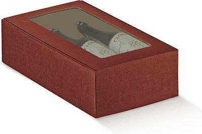 Giftland Paper Bottle Case Red 18.5x9x34cm.