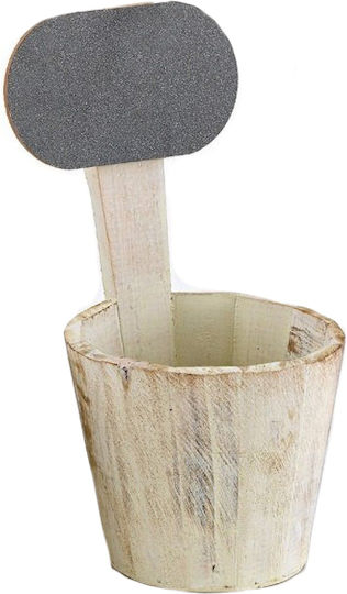 Palma Emporio Plant Pot Wooden Beige