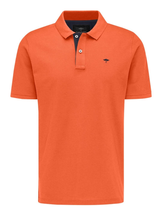 Fynch Hatton Men's Short Sleeve Blouse Polo Orange
