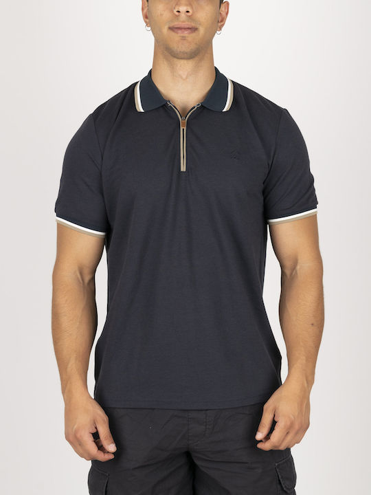 Polo Kurzarmbluse Blau