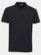 Polo Herrenbluse Kurzarm Schwarze