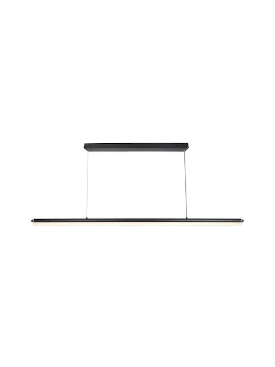 Alphab2b Pendant Light LED Rail with Warm White Light Black