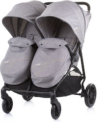 Chipolino Top Stars Doppelter Kinderwagen Geeignet für Neugeborene Graphite 13.35kg